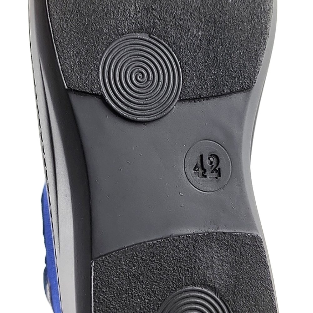 Podowell Men's Blue Alexis Hi-Top Slippers Antibacterial Washable Size 42 - Picture 11 of 15